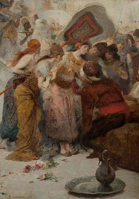 Una donna esotica e le sue ancelle, 1898